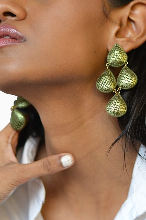 Green Dew danglers