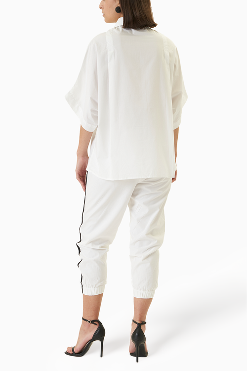 White and Blue Yo Yo Co-ord Set