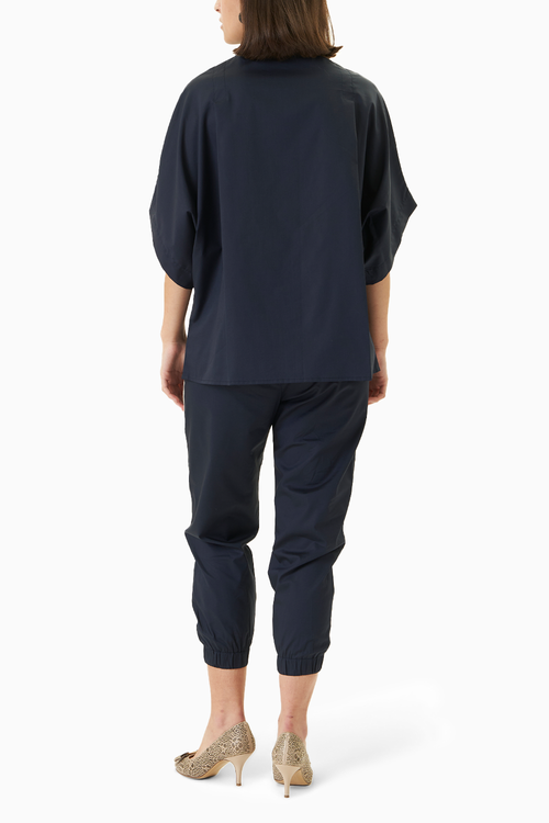 Navy Blue Yo Yo Co-ord Set