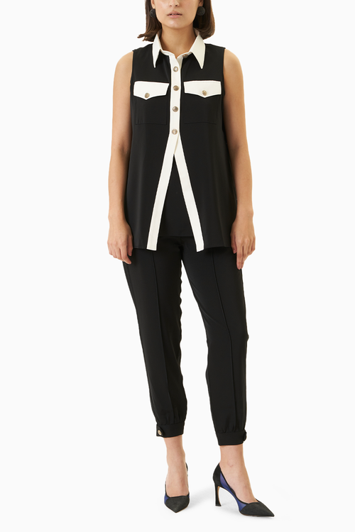 Black and White Swiss Co-ord Set