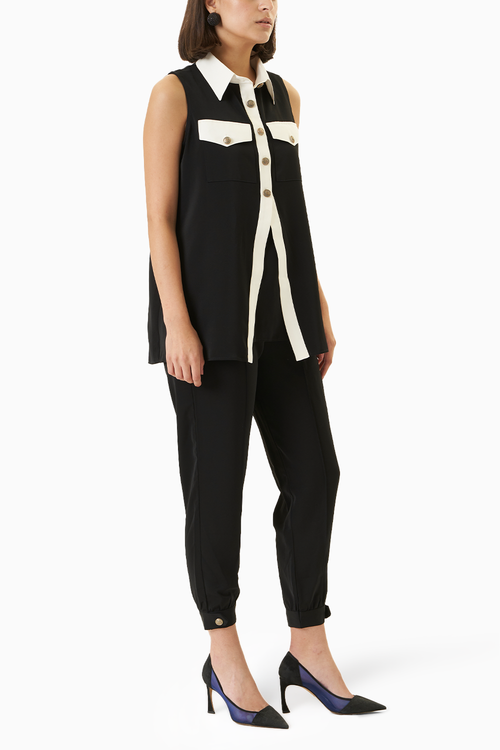 Black and White Swiss Co-ord Set