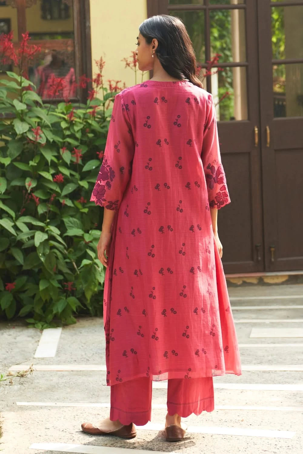 Rouge Applique Kurta Set