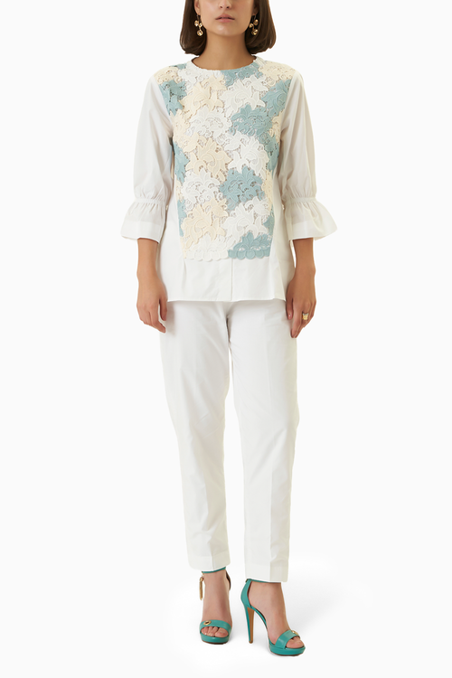 White Cotton Co-ord Set