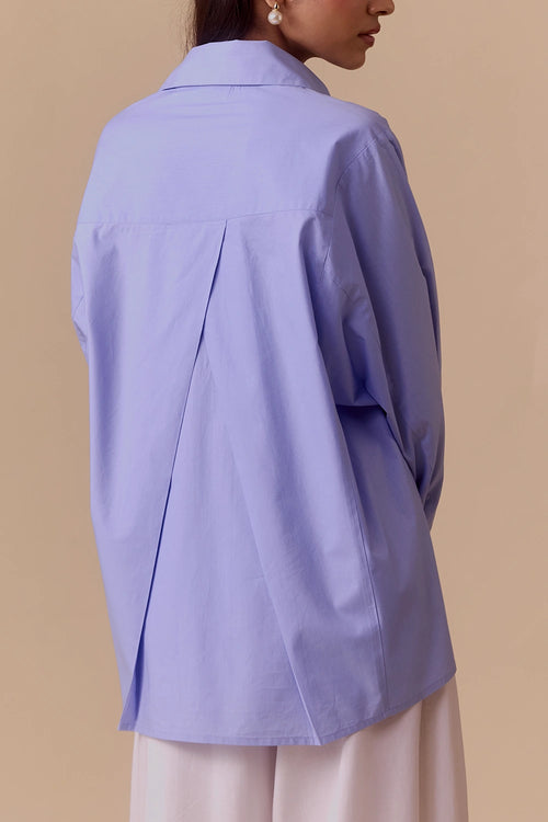 Nisha Blue Cotton Shirt