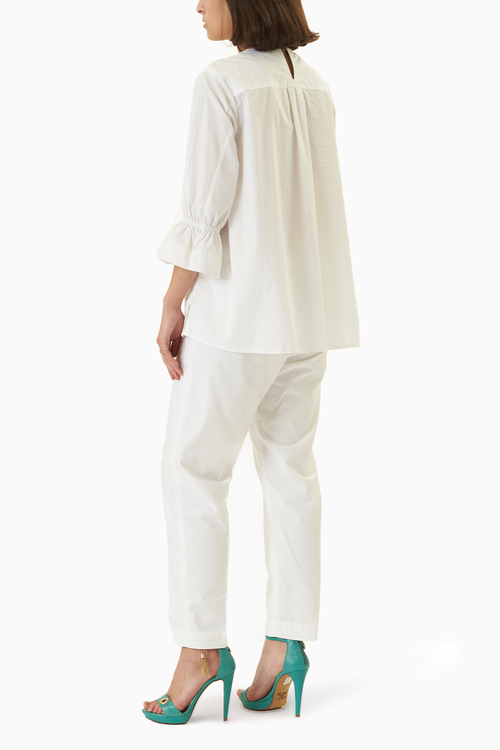 White Cotton Co-ord Set