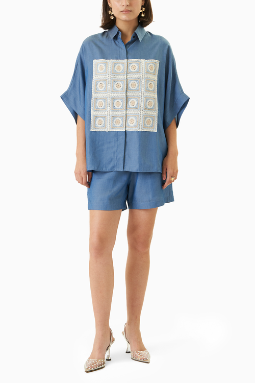 Denim Yo Yo Co-ord Set