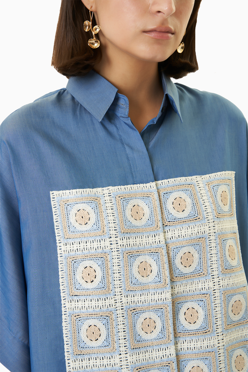 Light Blue Yo Yo Co-ord Set