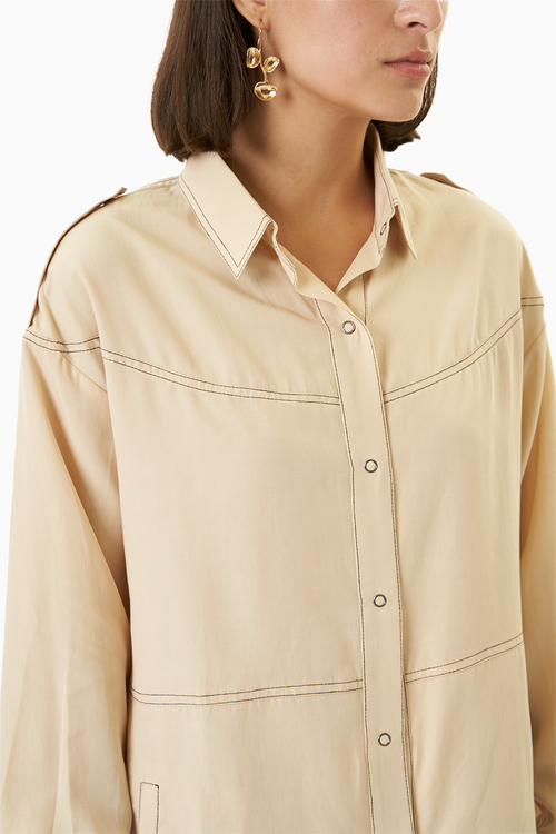 Beige Tensil Co-ord Set