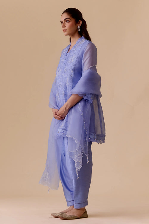 Farida Blue Kurta Set