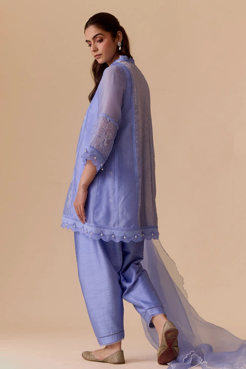 Farida Blue Kurta Set