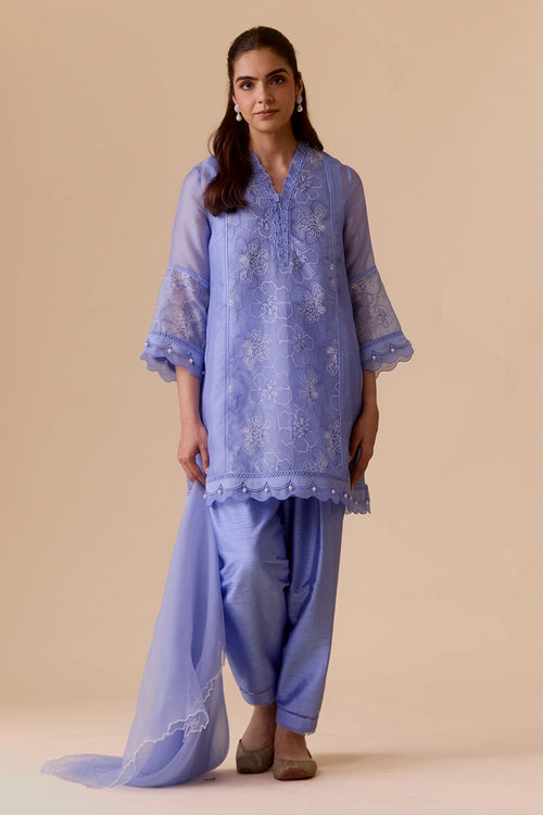 Farida Blue Kurta Set