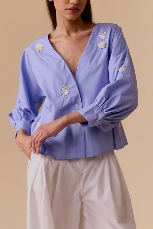 Sienna Blue Top