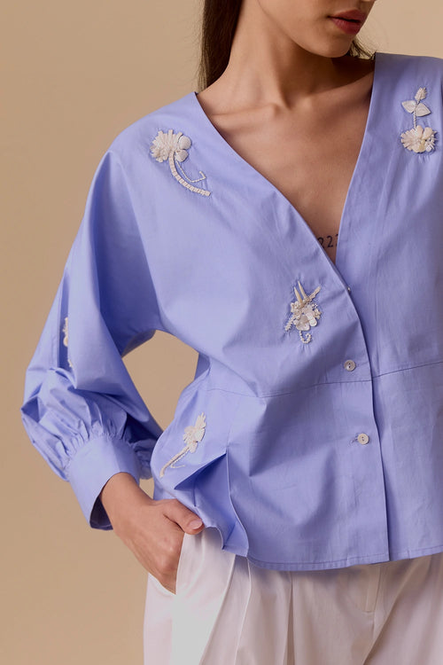 Sienna Blue Top