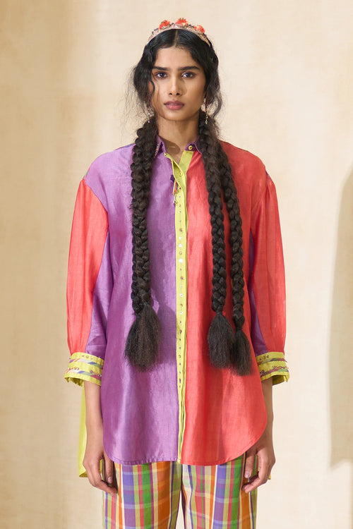 Multicolor Hazel Shirt With Coco Pants