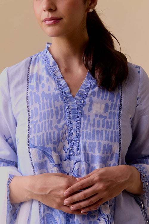 Farida Blue Print Set