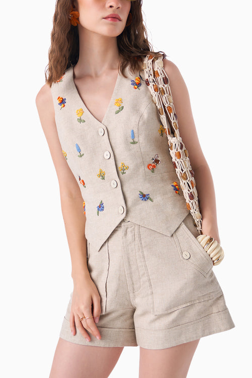 Neutral Rosemary Waist Coat