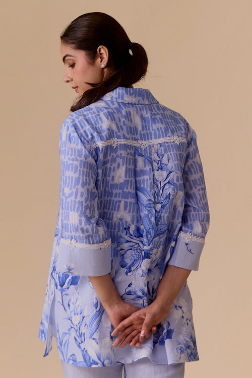Neela Blue Print Tunic