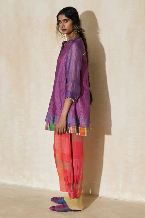 Ametthyst Purple Sam Tunic With Rio Pants And Alex Scarf