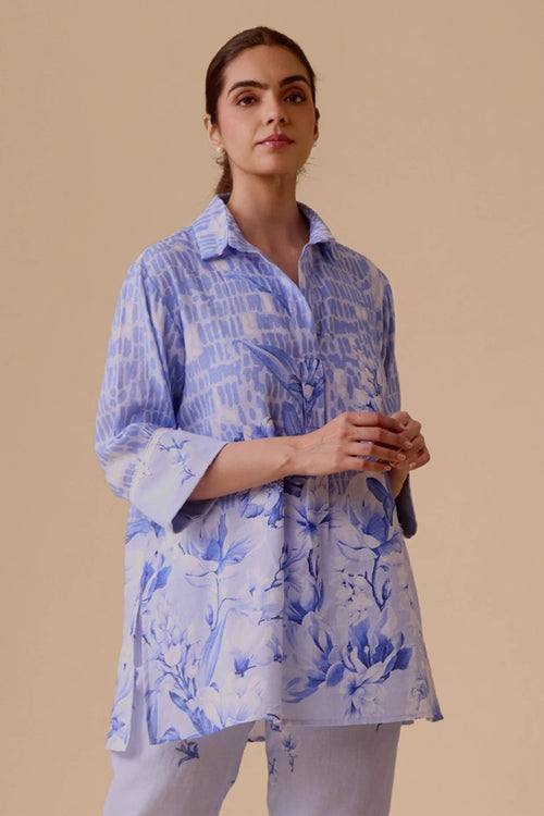 Neela Blue Print Tunic