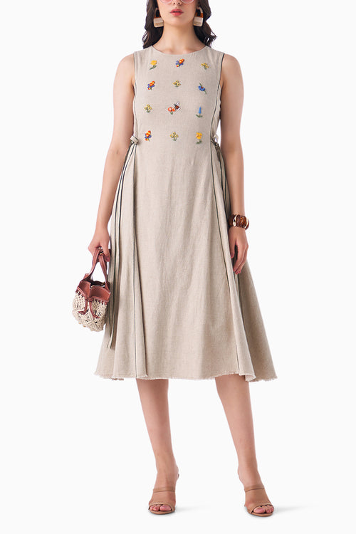 Neutral Dewy Dress
