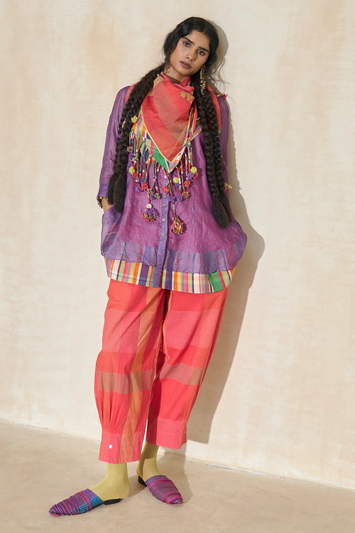 Ametthyst Purple Sam Tunic With Rio Pants And Alex Scarf