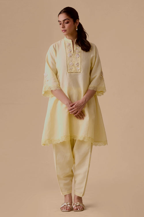 Rachel Yellow Kurta Set