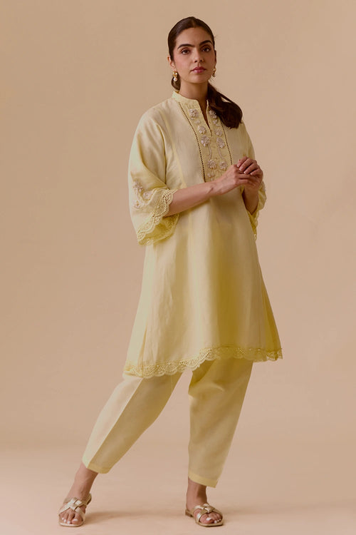 Rachel Yellow Kurta Set