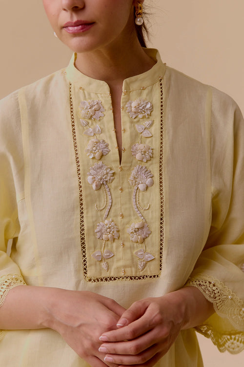 Rachel Yellow Kurta Set