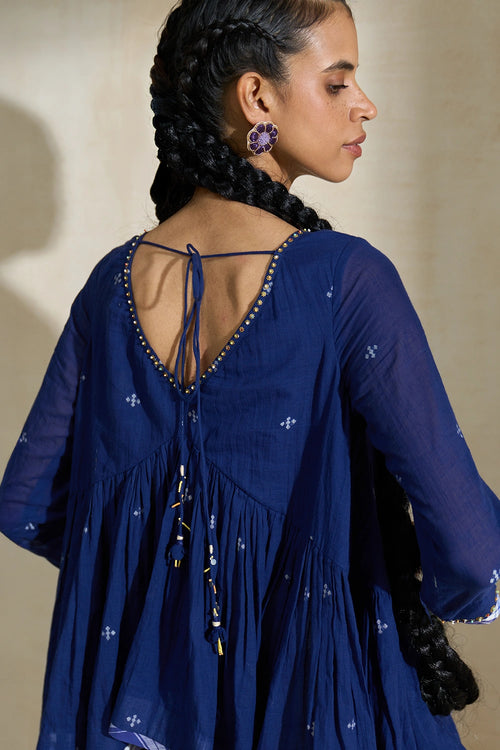 Artisnal Blue Kate Top With Bob Skirt