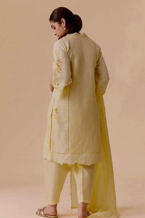 Sahiba Yellow Kurta Set With Dupatta