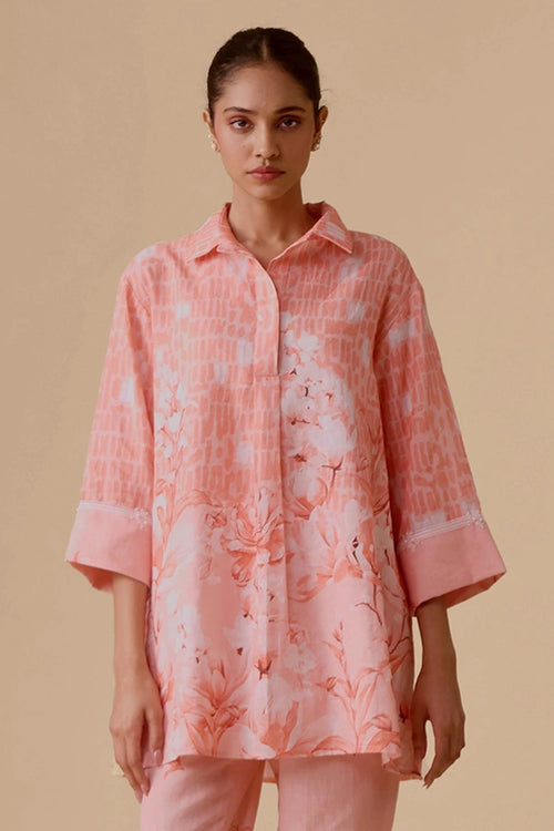 Neela Pink Print Tunic