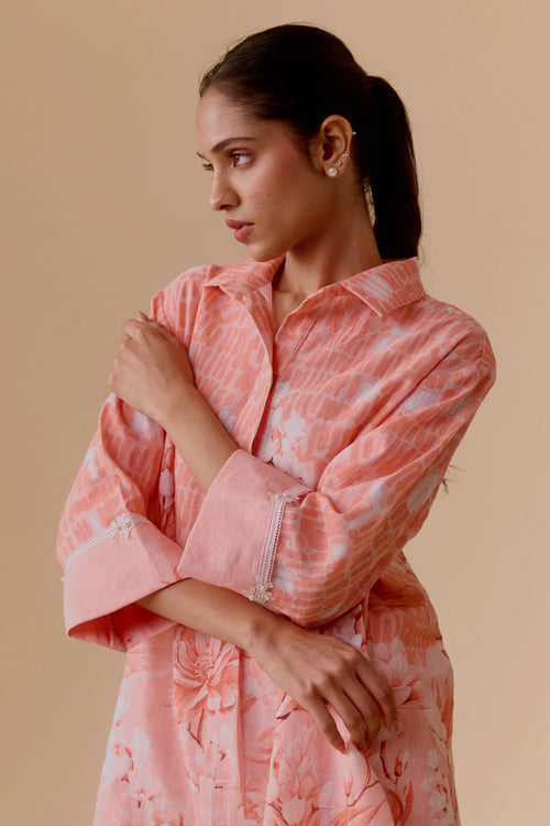 Neela Pink Print Coord