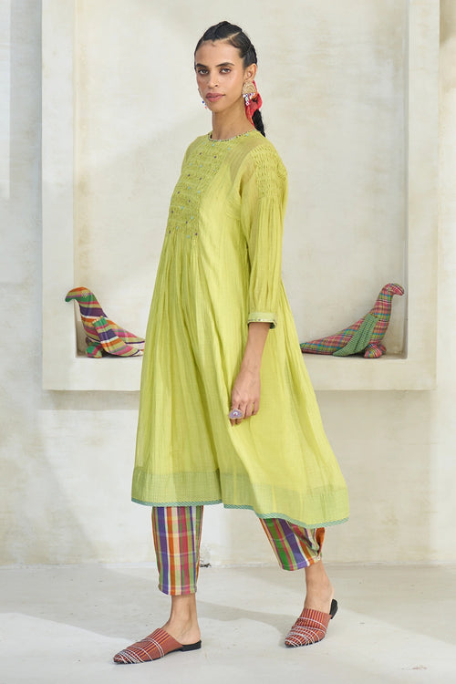 Lime Green Ollie Kurta