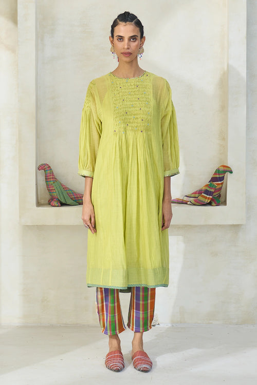 Lime Green Ollie Kurta