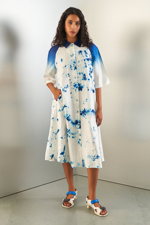 Navy Sorbet Dress