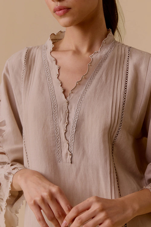 Sahiba Sand Kurta Set