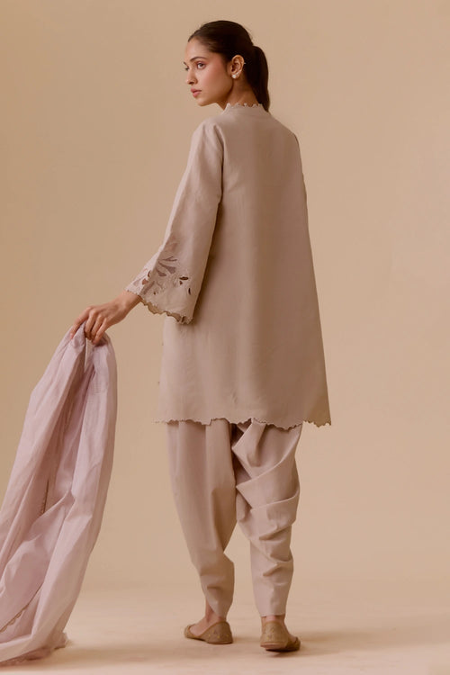 Resham Sand Kurta Set