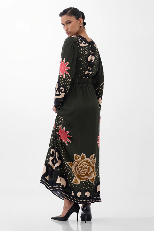 Old Rose Archives Aura Maxi Dress