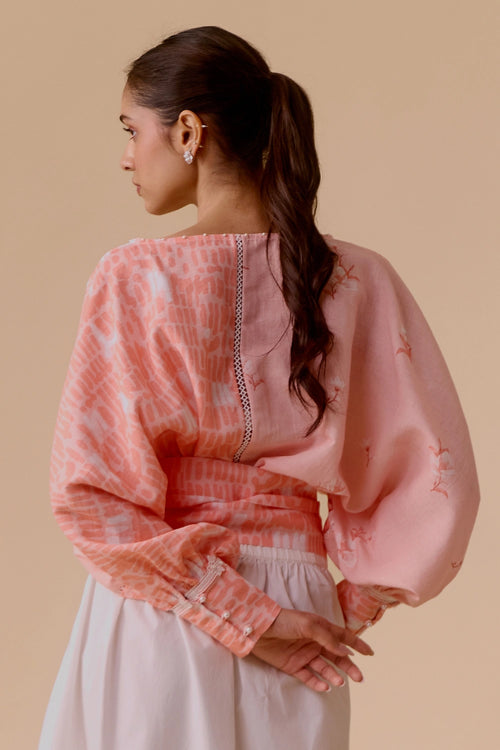 Maria Pink Print Top