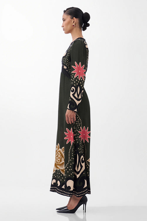 Old Rose Archives Aura Maxi Dress
