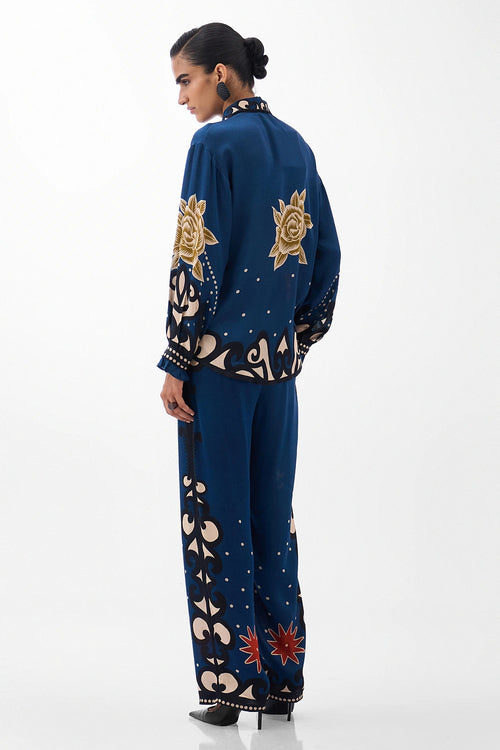 Old Rose Archives Iris Shirt With Thai Pants