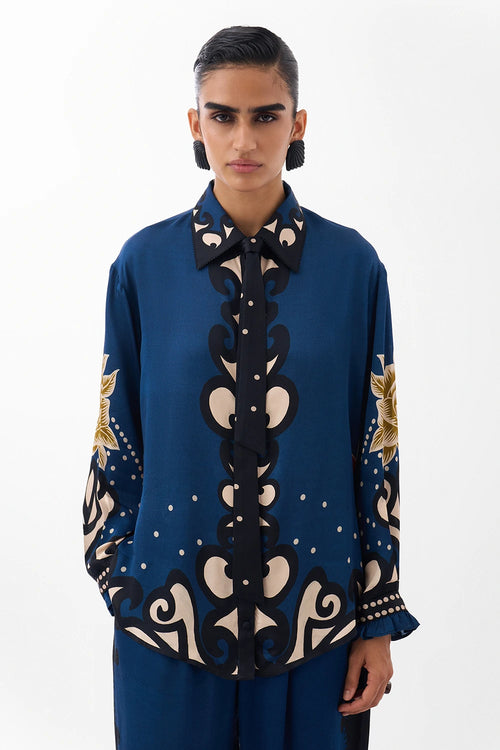 Old Rose Archives Iris Shirt With Thai Pants