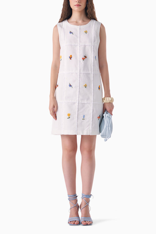White Playful Dress