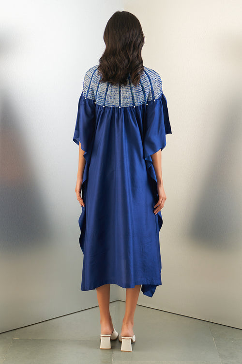 Navy Sector Swirl Kaftan