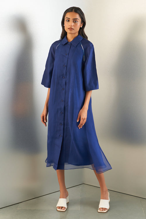 Navy Crystal Dress