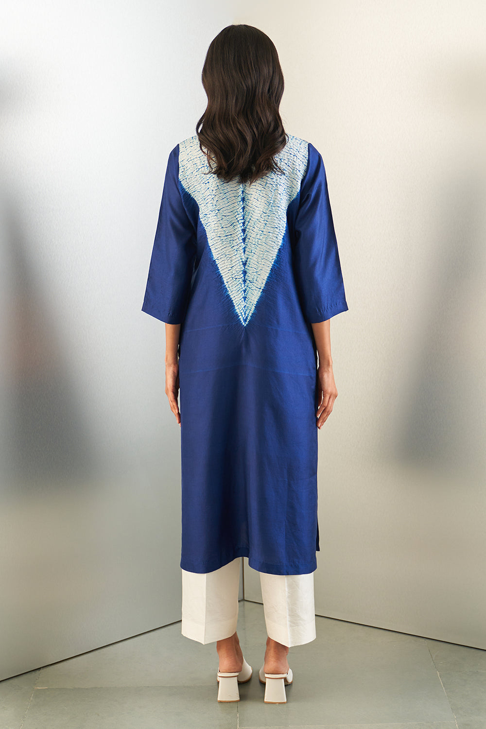 Navy Icicle Kurta
