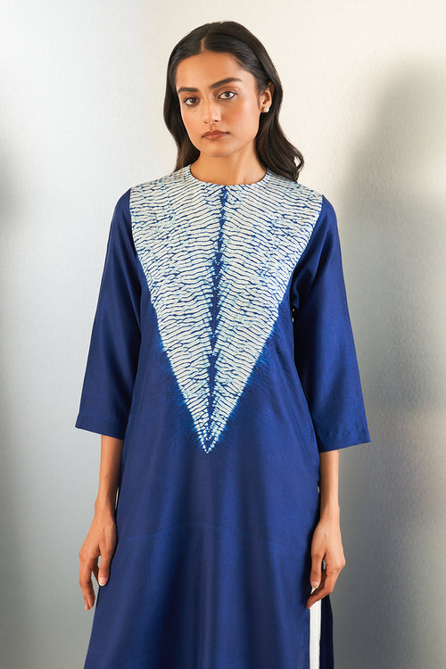 Navy Icicle Kurta