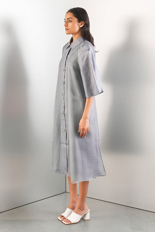 Grey Crystal Dress