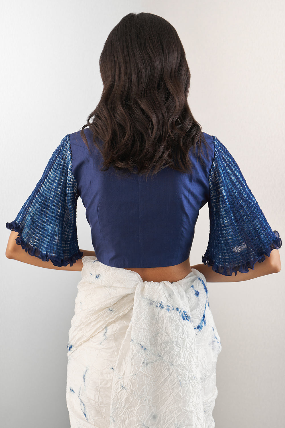 Navy Swirl Blouse