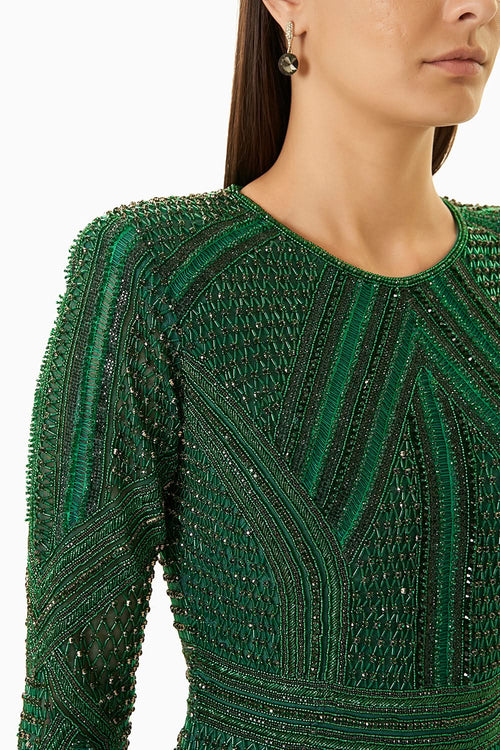 Green Cocktail Dress